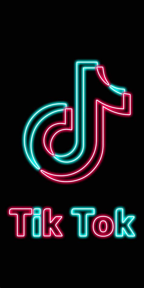 Free Download Aesthetic Tiktok Logo Cute Emoji Wallpaper Neon Wallpaper ...