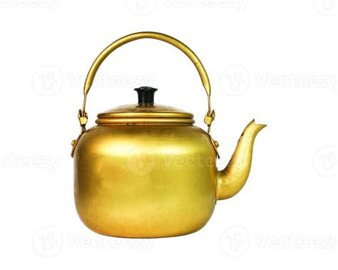 antique gold teapot 32850194 PNG