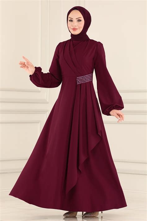 Dress ASM2597 Claret Red