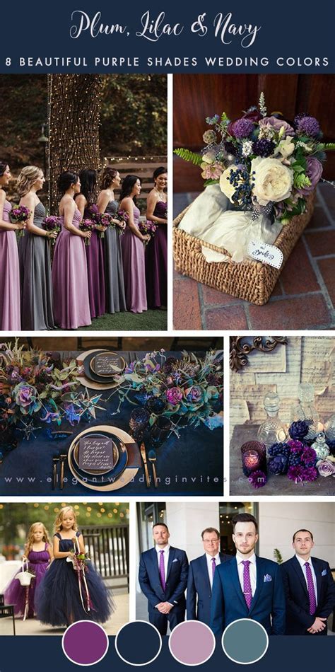 8 Stunning Wedding Colors in Shades of Purple