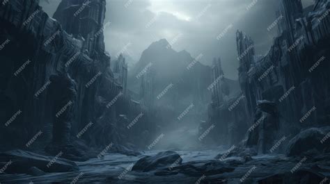 Premium AI Image | Jotunheim Realm of the Giants Of The Fantasy Norse Mythology And Viking ...