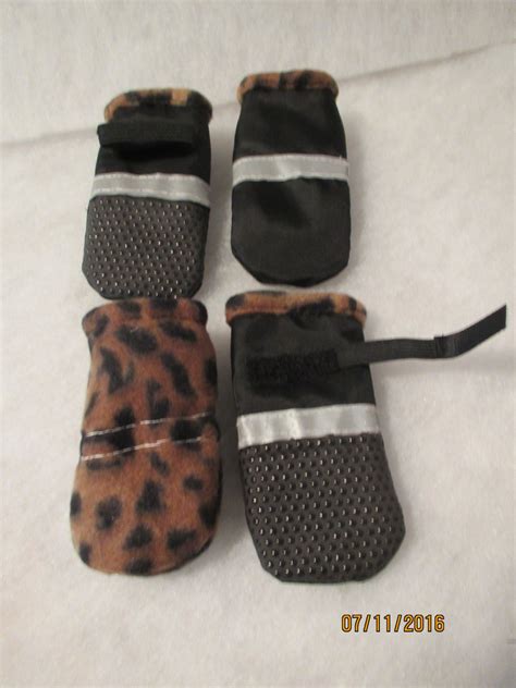 XL Waterproof Dog Booties with velcro Lined with Fleece