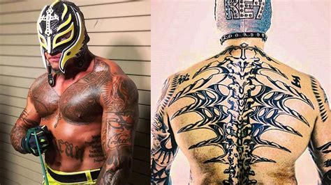 What does Rey Mysterio's back tattoo mean?