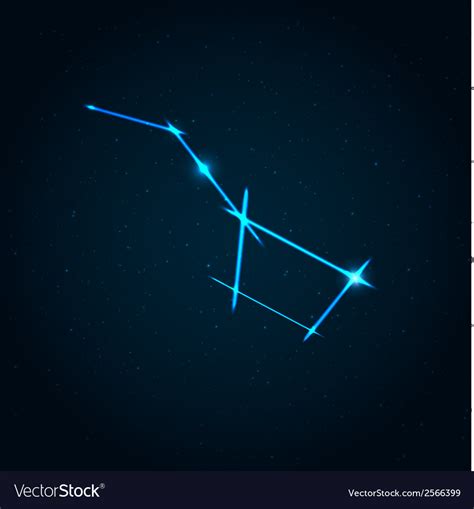 Big dipper constellation Royalty Free Vector Image