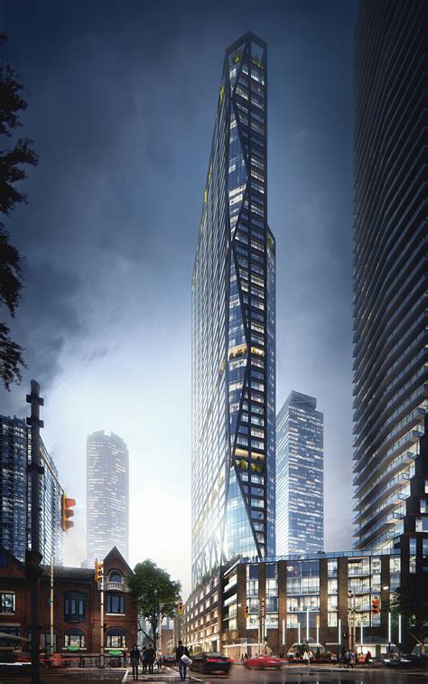 Architectural Visualization of Skyscraper Project in Toronto. Adelaide • Lunas