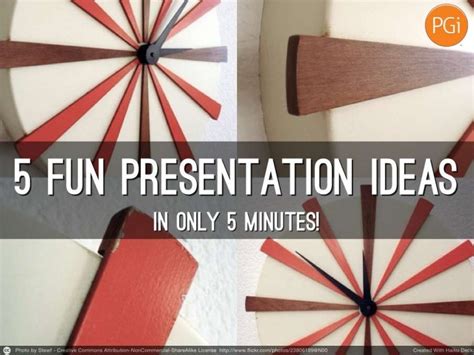 5 presentation ideas in 5 minutes