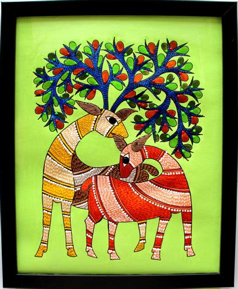 GOND PAINTING/ INDIAN TRIBAL ART – CREATIVE ART