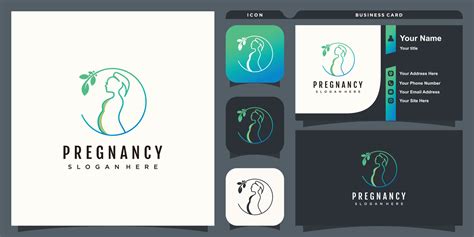 Pregnancy logo with creative design concept premium vector 17396982 ...