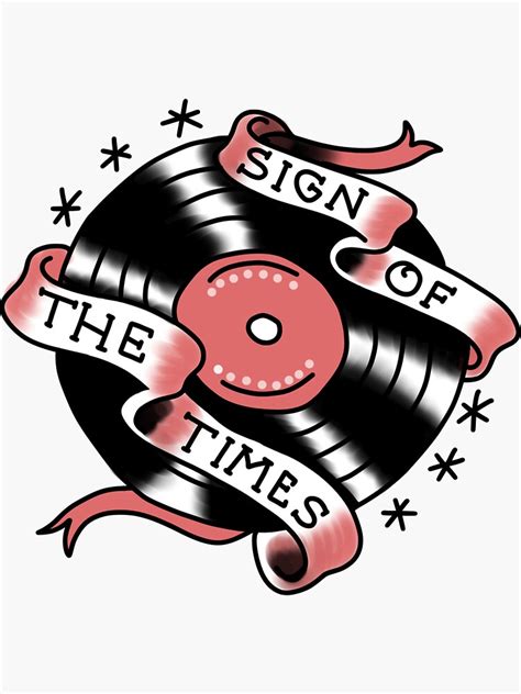 "sign of the times vinyl" Sticker for Sale by jacksonoli | Redbubble