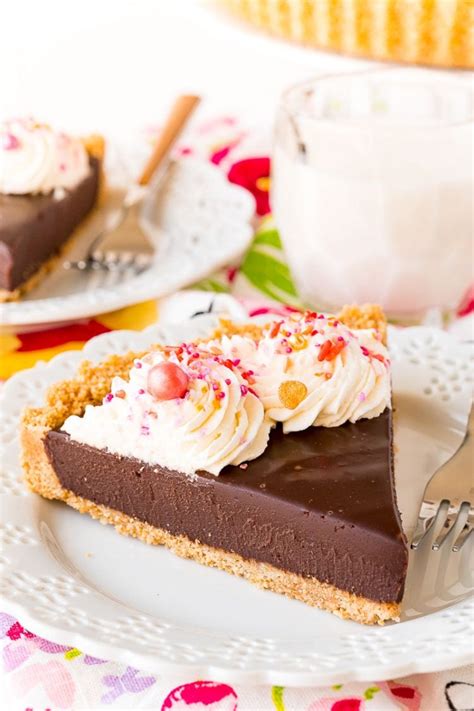 No Bake Chocolate Tart - Sugar and Soul