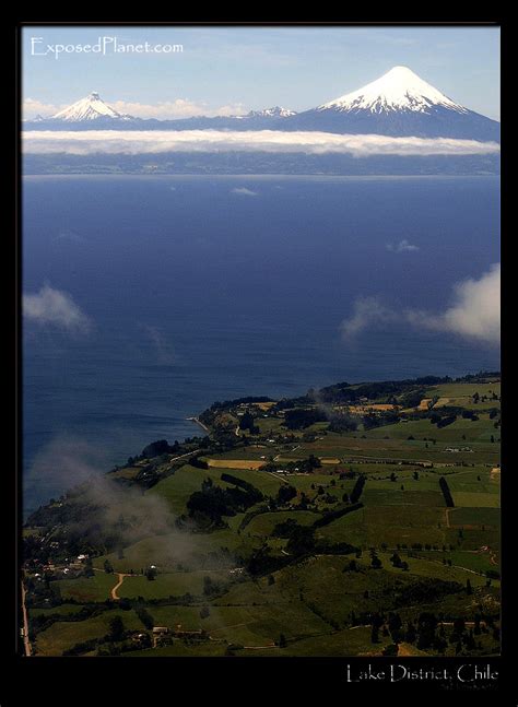 Patagonia: Volcanoes in the Chilean Lake district, stock photography by