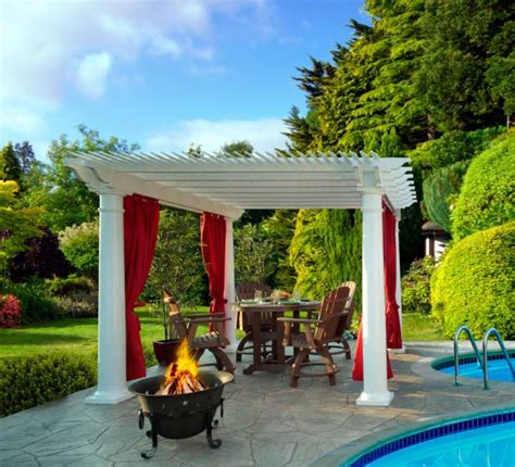 17 Engrossing Ideas To Make Your Yard More Enjoyable With Pergola With Curtains