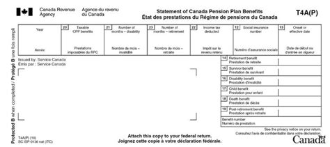 T4A(P) Statement of Canada Pension Plan Benefits - Canada.ca | Canada ...