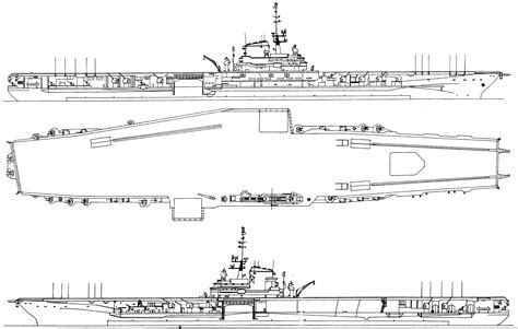 USS Franklin D. Roosevelt (CV-42) Blueprint - Download free blueprint ...