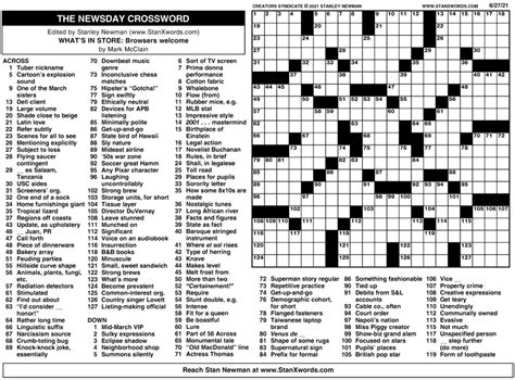 La Times Printable Sunday Crossword