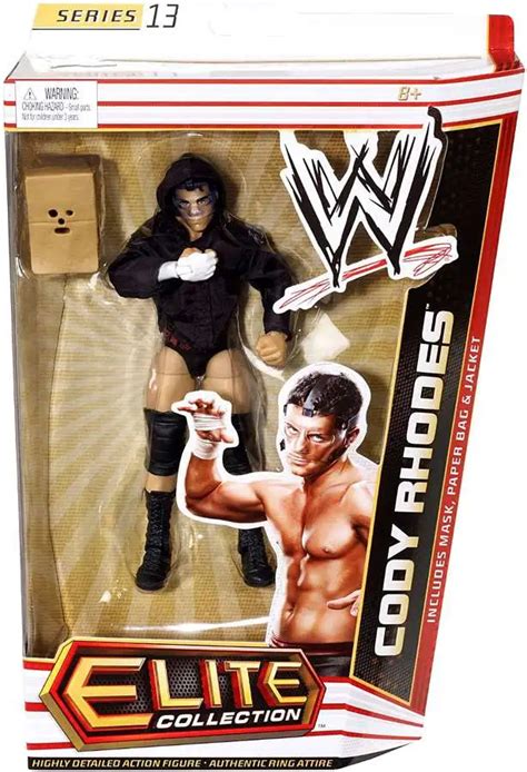 WWE Wrestling Elite Collection Series 13 Cody Rhodes Action Figure Mask ...