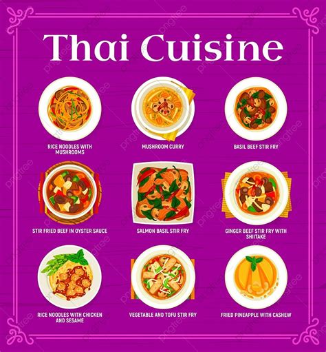 Thai Cuisine Restaurant Menu Page Banner Template Download on Pngtree