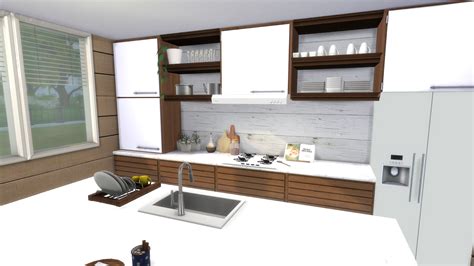 Sims 4 - Modern Rustic Kitchen ***DOWNLOAD + CC Creators List + FULL ...