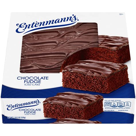 Entenmann's Chocolate Fudge Iced Cake, 19 oz - Walmart.com