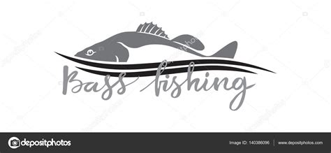 Bass fish for logo — Stock Vector © kvasay #140386096