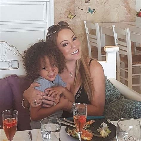 Mariah Carey Cuddles With Her Son Picture | Mariah Carey Through the ...