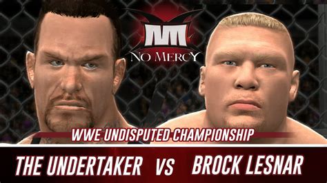 WWE 2K14 No Mercy 2002 Brock Lesnar vs The Undertaker (Simulation) - YouTube