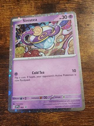 Free: Pokemon Sinistea Promo holo card 062 - Trading Card Games ...