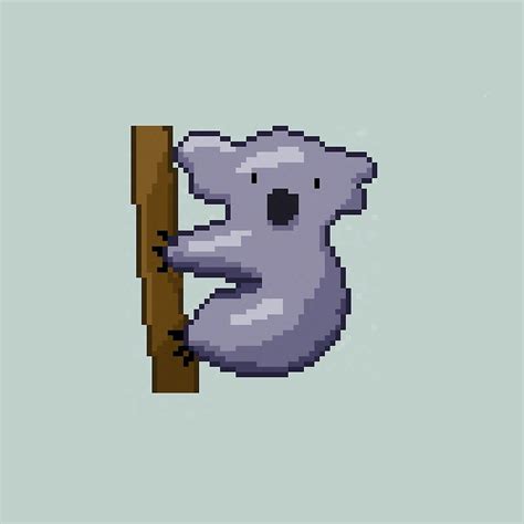 "Koala / Animals Collection / Pixel Art" by jukio | Redbubble