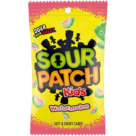 SOUR PATCH KIDS Watermelon Soft & Chewy Candy, 8 oz Bag - Walmart.com - Walmart.com