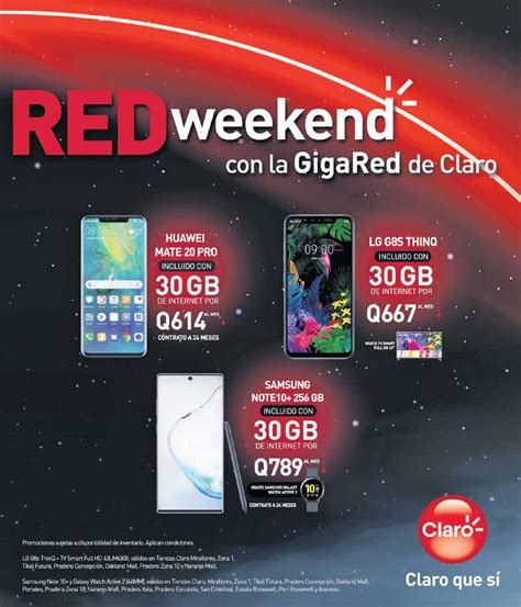 Ofertas Red Weekend de Celulares en Claro Guatemala - 29 Noviembre - Ofertas y Promociones en ...