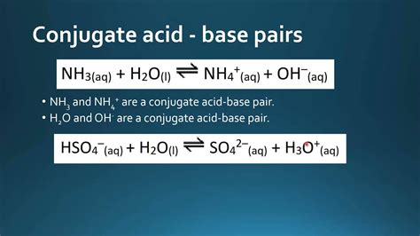 Write the Formula for the Conjugate Acid of Each Base