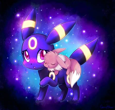 Umbreon and Eevee : . by GenyStar on DeviantArt | Eevee, Umbreon, Pokemon eevee