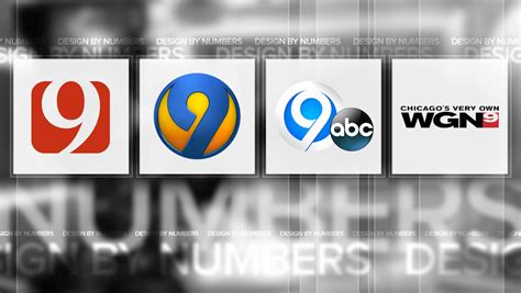 Notable Channel 9 TV station logo designs - NewscastStudio