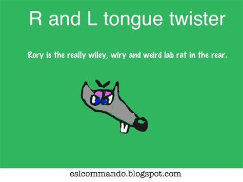 l and r tongue twister