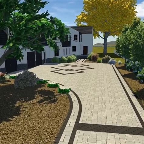 Best Paver Driveway Design | Paver driveway, Landscape design, Driveway design