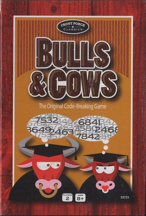 BULLS & COWS - The Original Code-Breaking Game, New!