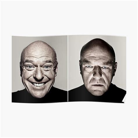 "Hank schrader Dean norris Mad and Happy" Poster for Sale by memelordKING | Redbubble