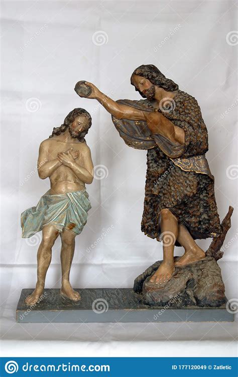 Baptism of the Lord, Statue in Church of St. Matthew the Apostle and ...