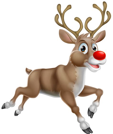 Deer Clipart Rudolph Reindeer Santa Claus Png Transprent Rudolph Head ...