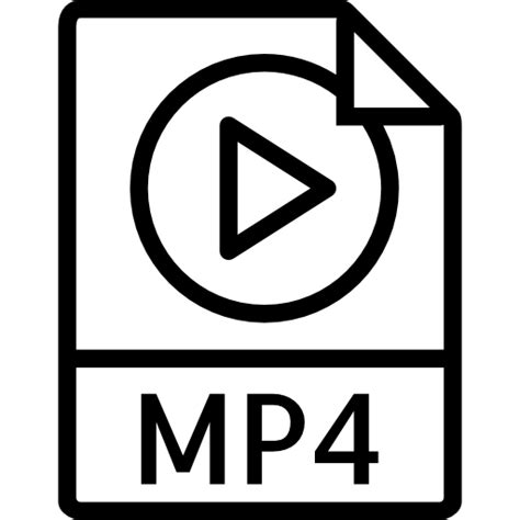 Mp4 - free icon