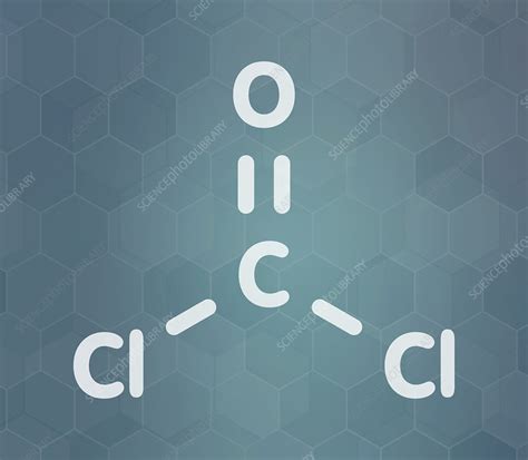 Phosgene molecule - Stock Image - C045/7899 - Science Photo Library