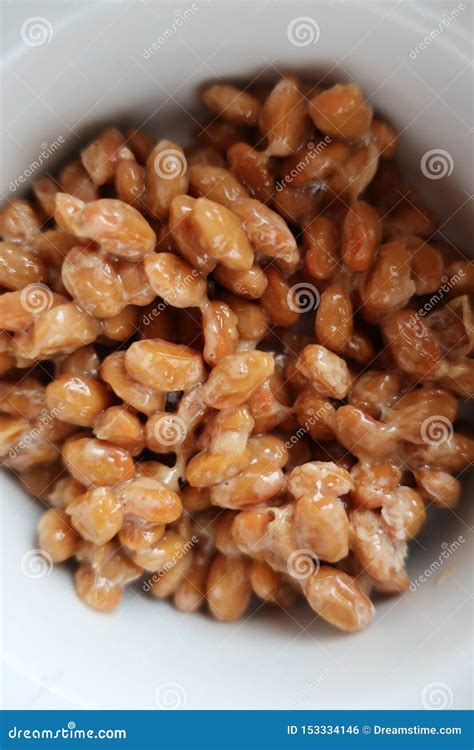 Fermented soybeans natto stock photo. Image of healthy - 153334146