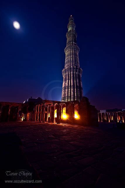 Night Shot at Qutab Minar - a photo on Flickriver