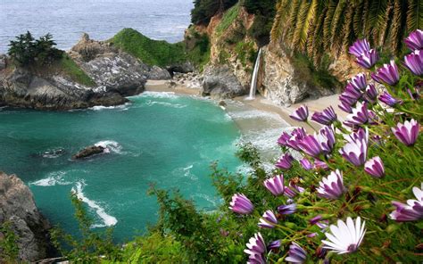 beach, Sea, Landscape, Nature, Waterfall, Flowers Wallpapers HD / Desktop and Mobile Backgrounds