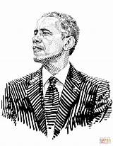 Barack Obama The President Of USA coloring Page  Free Printable sketch template