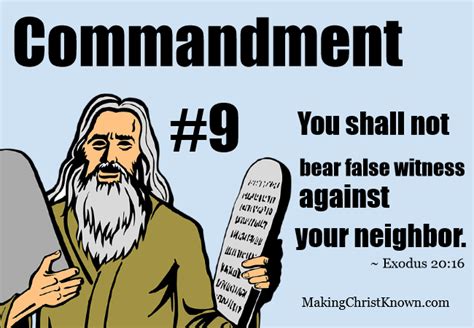 Ten Commandments 9 – Meaning of the 9th Commandment