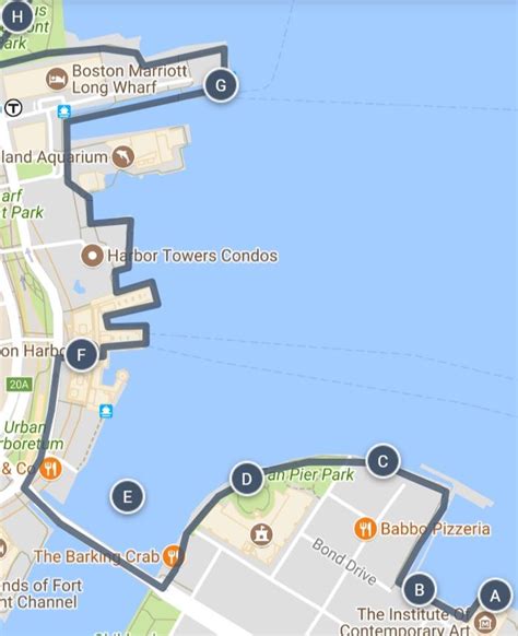 Boston Harbor Sightseeing Walking Tour Map and other ways to explore Boston and other cities on ...