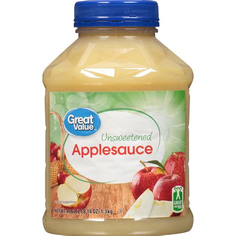 Great Value Unsweetened Applesauce, 46 oz – BrickSeek