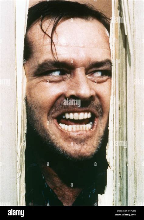 Jack Nicholson / Shining 1980 directed by Stanley Kubrick Stock Photo - Alamy