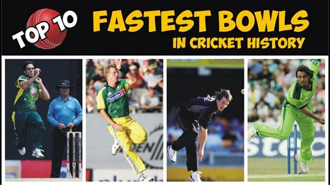 Top 10 FASTEST Bowls in Cricket History #top10 #cricket - YouTube